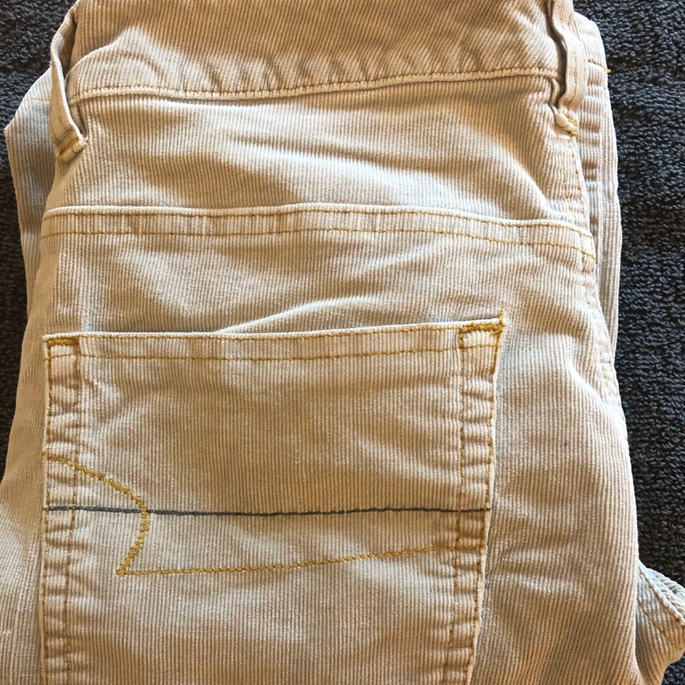 American eagle corduroy tan pants.